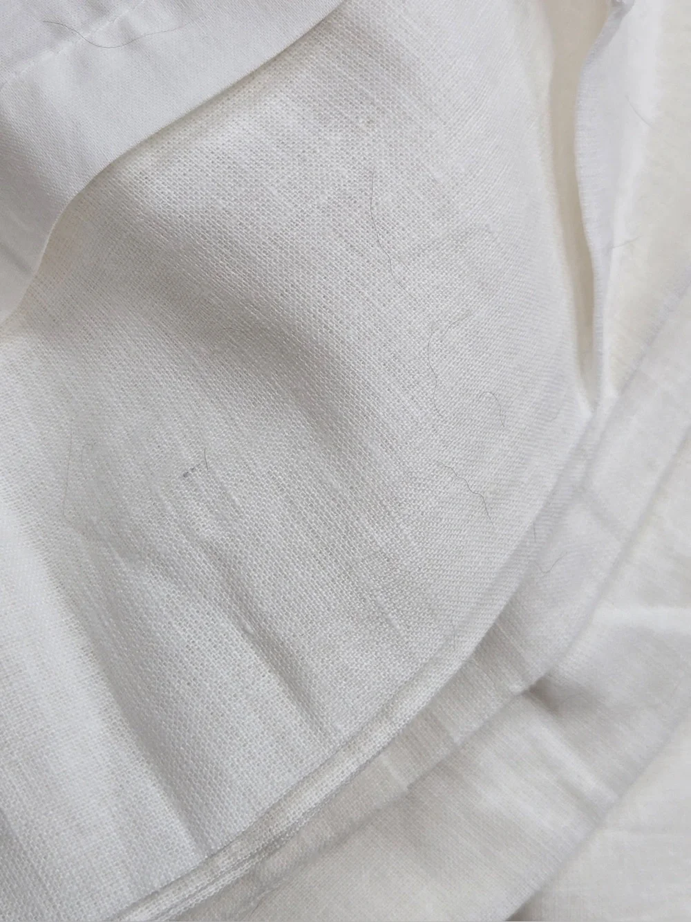 QUINCE Set Of 2 48x96 European Linen Curtains White 0422